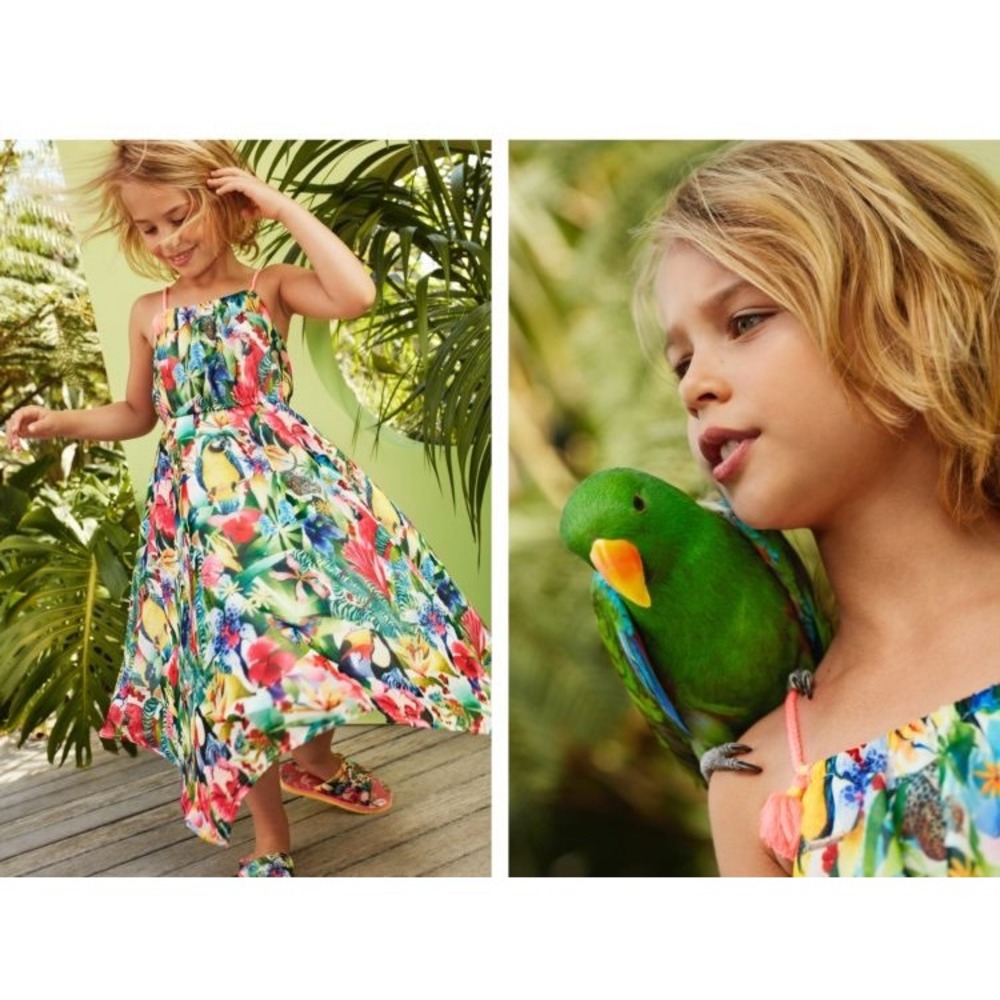 Kate Morgan Studio x H&M Girls‎ 9/10Y Tropical Animal Dress